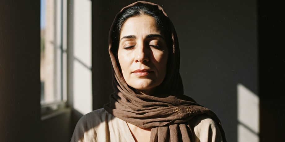 صورة تحتوي على امرأة شاعرة بسلام