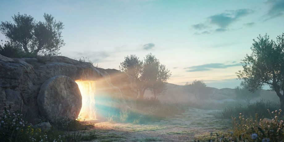 صورة تحتوي على قبر فارغ وطبيعة جميلة