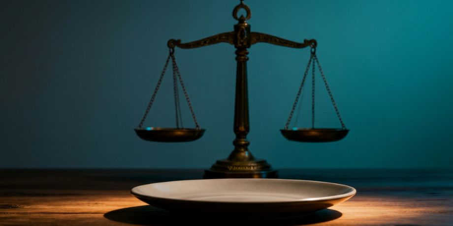 صورة تحتوي على ميزان وطبق فارغ