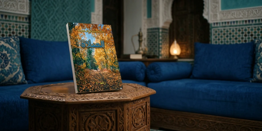 صورة تحتوي على كتاب في غرفة تتسم بالطراز العربي