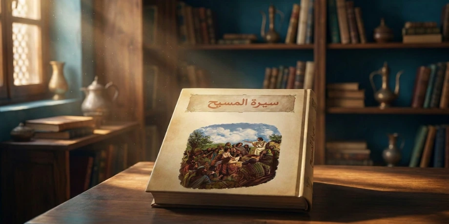 صورة تحتوي على كتاب في مكتبة